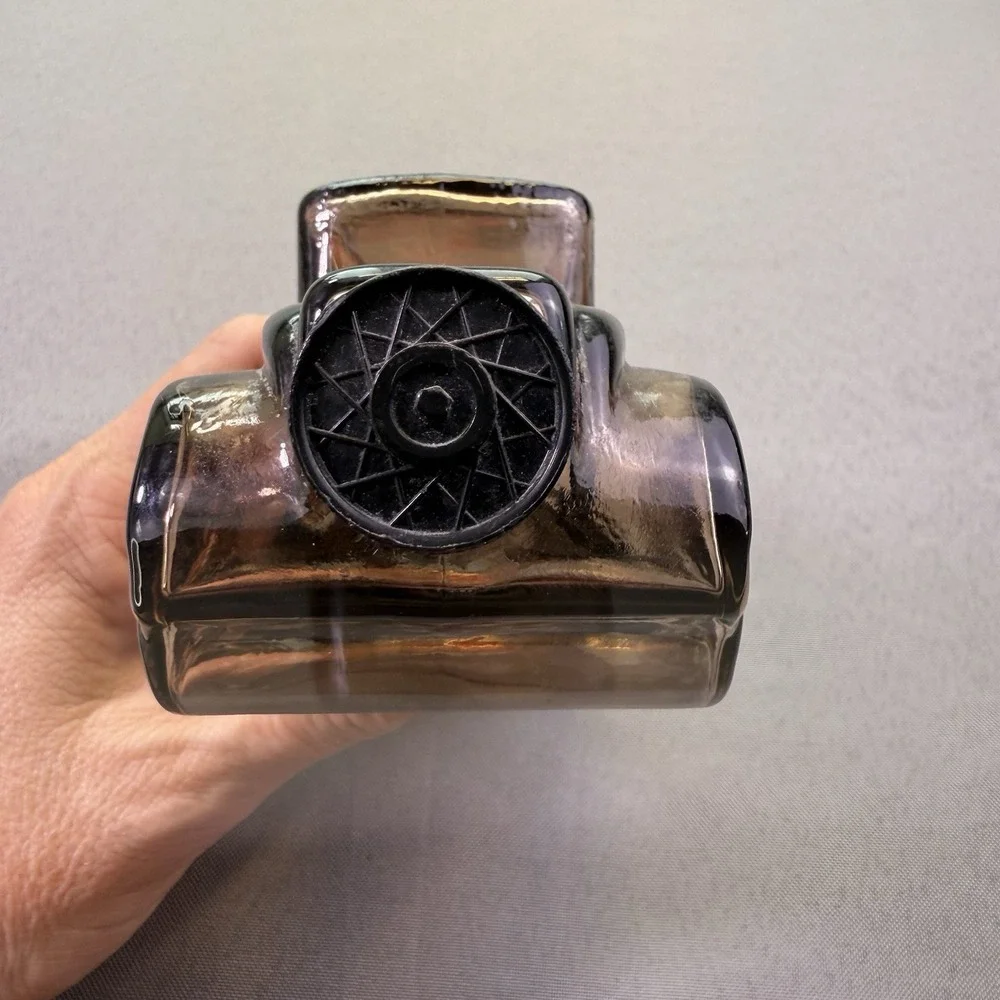 1978 Avon Sterling Six Deep Woods Aftershave Car Bottle Silver‎ Empty